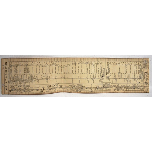 843 - LMS framed & glazed line diagrams - Fenchurch St - Upminster, LT&S Section both framed & glazed plus... 