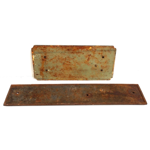 844 - Cast Iron Crane plates, 23