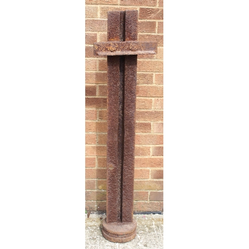 858 - GWR C/I boundary post on 47