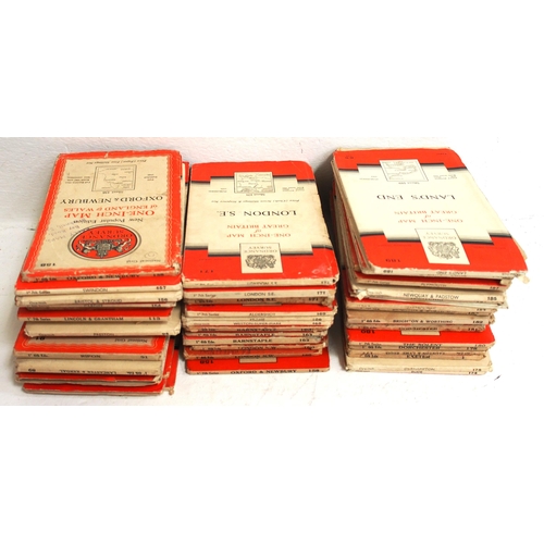 87 - Quantity of Bartholomew's half inch maps from 1940s, 50s & 60s (approx. 50) together with 1