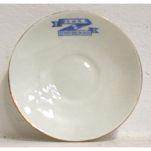 877 - GWR Stratford-on-Avon gold rimmed saucer in good undamaged condition. (D2) (Dispatch by Mailboxes/Co... 