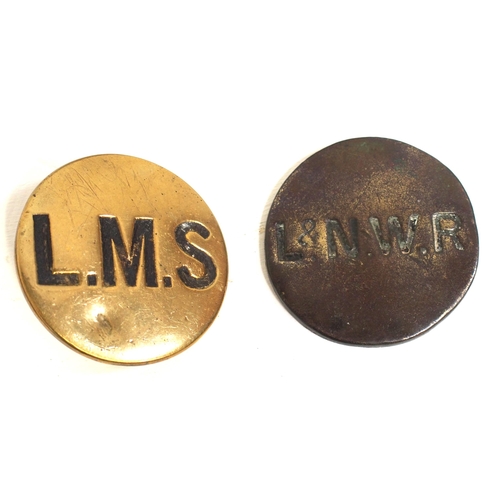 909 - LMS beer bottles (3), LMS & LNWR horse bridal brasses, LMS Hotels bottle opener. (6) (D3X) (Dispatch... 