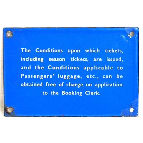 914 - BR(Sc) enamel ticket condition notice, 6