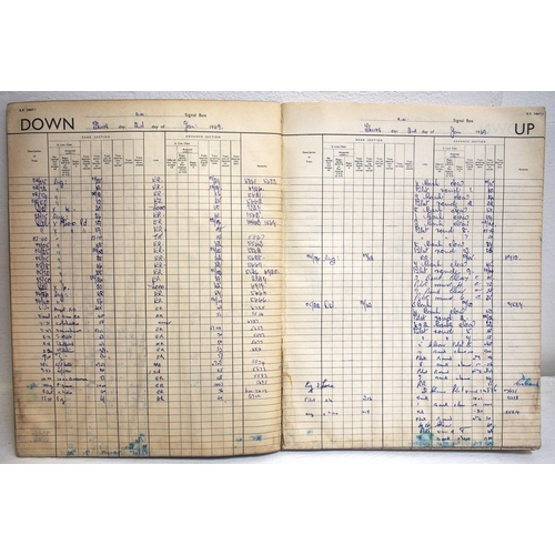 916 - Large quantity of BR signal box registers from Fenland locations including March South, French Drove... 