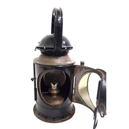 922 - GWR 3 aspect handlamp No 4945, complete but missing side catch top, ex service condition. (B1) (Disp... 