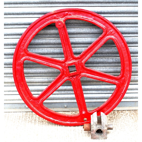 988 - Signal box gate wheel & Worm holder from Everton signal box - between Sandy & Tempsford. (2) (Floor)... 