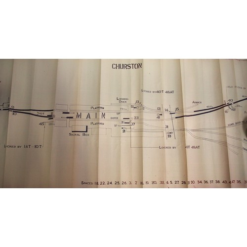 860 - Official BR(W) signal box diagrams (office copies) most with official stamp - PLYMOUTH MILLBAY 1958,... 