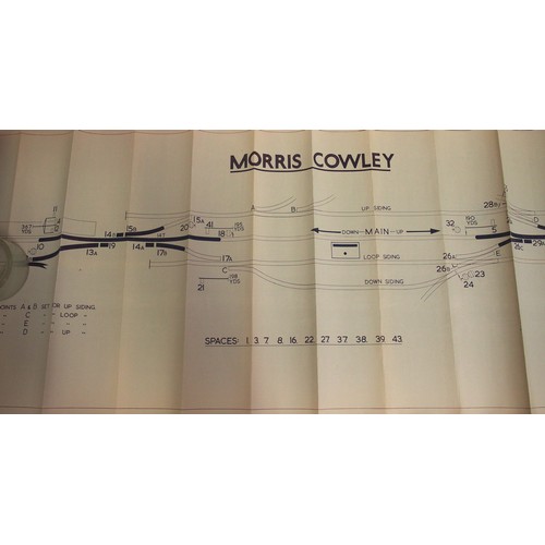 513 - Official BR(W) signal box diagrams (office copies) most with official stamp - MORRIS COWLEY 1965, TO... 