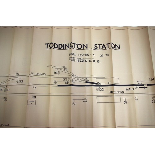 513 - Official BR(W) signal box diagrams (office copies) most with official stamp - MORRIS COWLEY 1965, TO... 