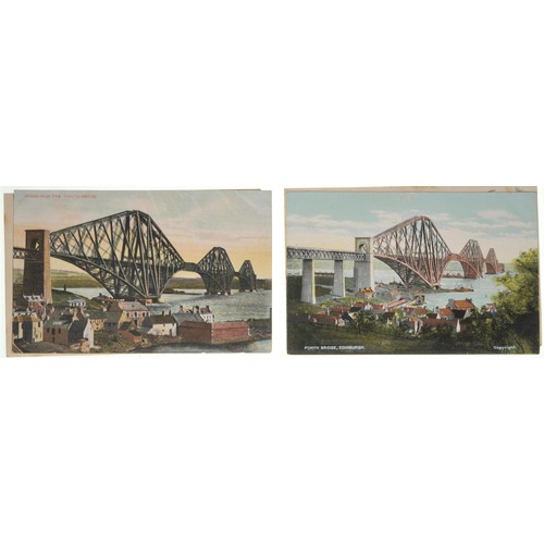 393 - Railway postcards, infrastructure, stations, bridges, etc, a good variety, in plastic sleeves. (36) ... 