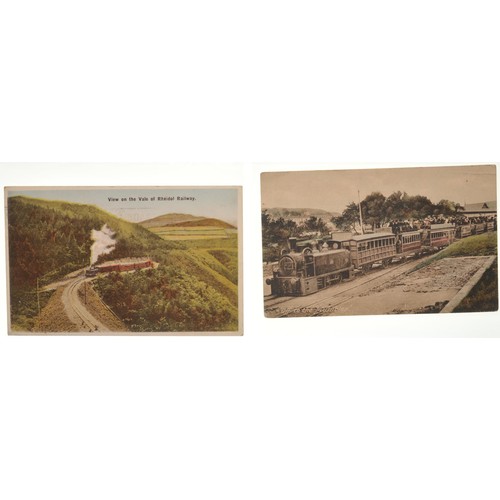 412 - Railway postcards, a selection including narrow gauge lines, images of staff and railway accidents, ... 