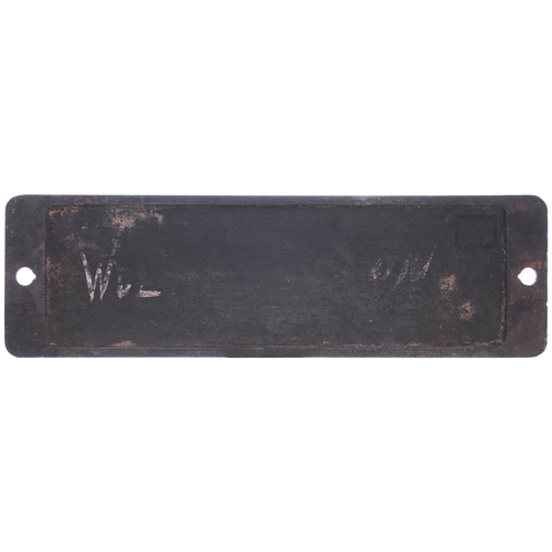 11 - A smokebox numberplate, 5810, from a GWR Collett 0-4-2T built at Swindon in August 1933. It spent al... 