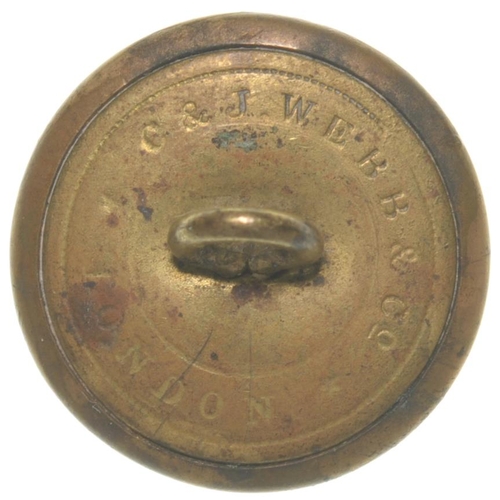 20 - An Eastern Counties Railway uniform button, displaying the company's monogram. Brass, 1