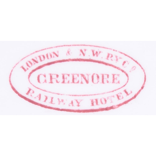 206 - An LNWR Greenore Hotel soup bowl, by Copeland, 8