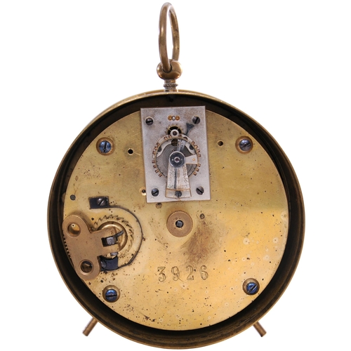 266 - A GWR drum clock, by Kay and Co, Paris, the face with GWR initials in excellent condition. The clock... 