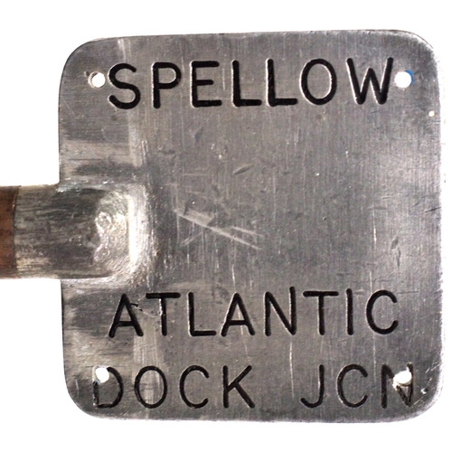 396 - A Railway Signal Company miniature staff desktop machine with RSC staff SPELLOW-ATLANTIC DOCK JCN, a... 