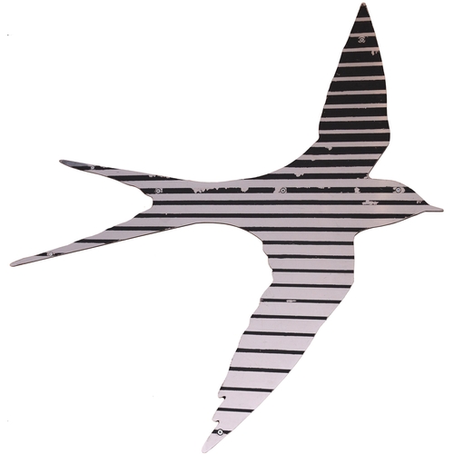 438 - An InterCity swallow emblem, stainless steel, 31