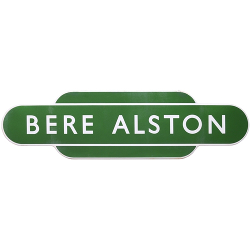 44 - A BR(S) totem sign, BERE ALSTON, (f/f), from the SR Exeter to Plymouth main line, junction for Gunni... 