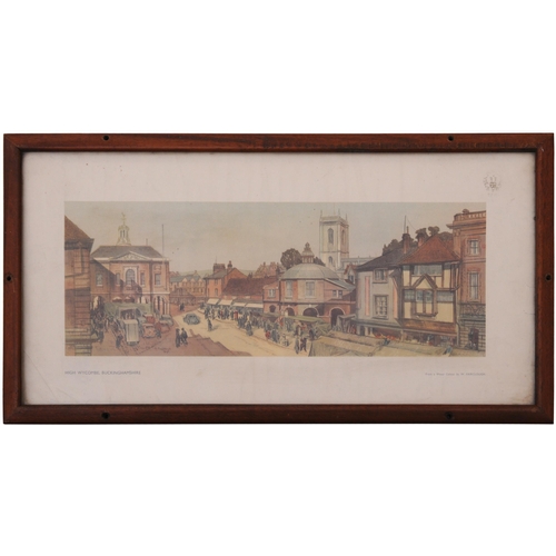 60 - A carriage print, HIGH WYCOMBE, BUCKINGHAMSHIRE, by W Fairclough,  from the LNER post-war series, or... 