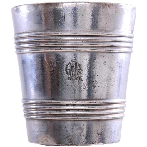 69 - A GWR Hotels ice bucket, by Mappin and Webb, the side marked with the GWR Hotels roundel, silver pla... 