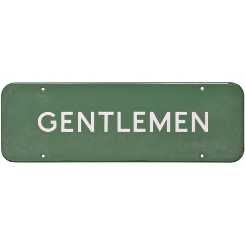 83 - A BR(S) doorplate, GENTLEMEN, (f/f), enamel, 18