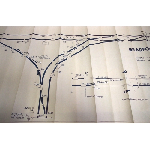 199 - Official BR(W) signal box diagrams (office copies) most with official stamp - THATCHAM STATION (2), ... 