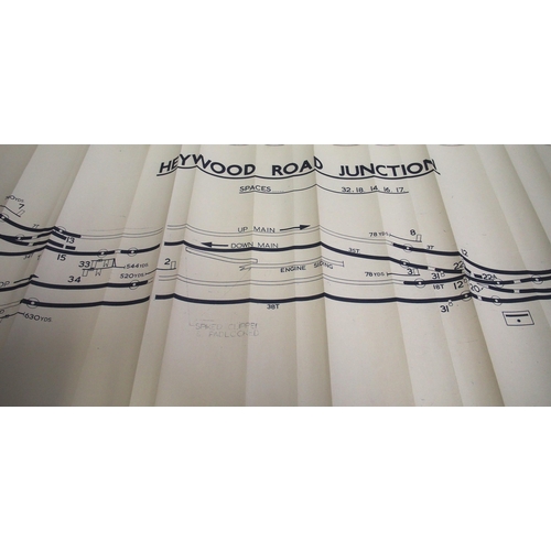 199 - Official BR(W) signal box diagrams (office copies) most with official stamp - THATCHAM STATION (2), ... 