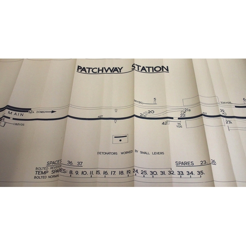 236 - Official BR(W) signal box diagrams (office copies) most with official stamp - WESTERLEIGH NORTH JNC ... 