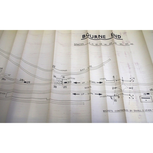 236 - Official BR(W) signal box diagrams (office copies) most with official stamp - WESTERLEIGH NORTH JNC ... 