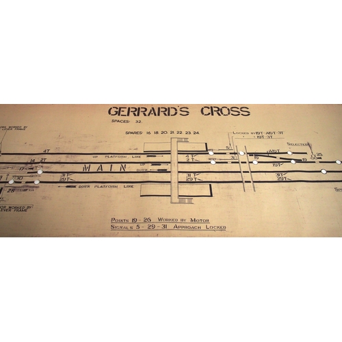 238 - BR(W) rolled office copies signalling diagrams - 