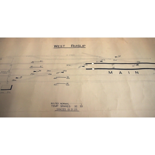 238 - BR(W) rolled office copies signalling diagrams - 