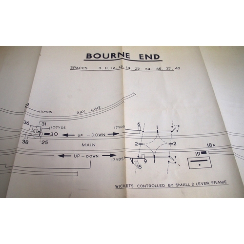 238 - BR(W) rolled office copies signalling diagrams - 