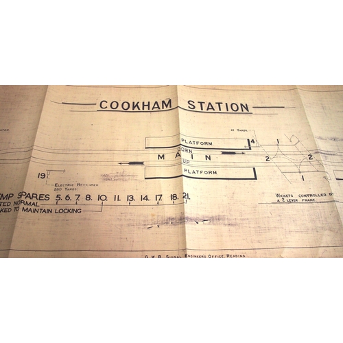 238 - BR(W) rolled office copies signalling diagrams - 