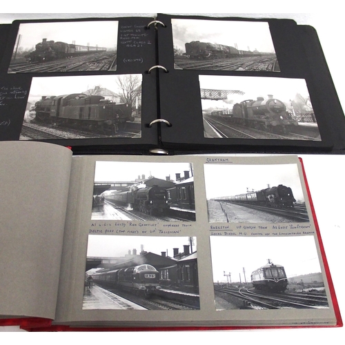 247 - Black & white original photographs housed in 11 albums, all very good quality postcard size & dating... 