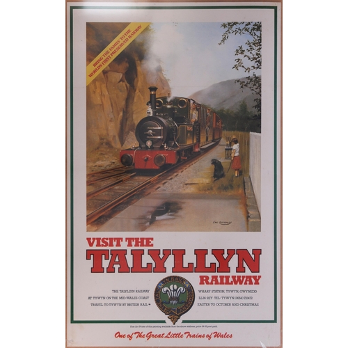 324 - Double royal posters, INTERCITY NORTH WALES COAST EXPRESS 1989, VISIT TALYLLYN RAILWAY, Eric Bottoml... 