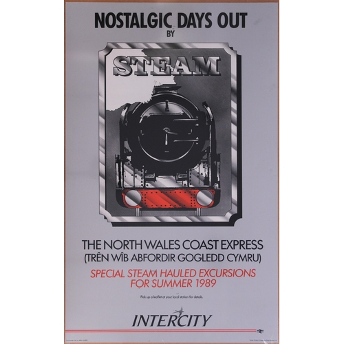 324 - Double royal posters, INTERCITY NORTH WALES COAST EXPRESS 1989, VISIT TALYLLYN RAILWAY, Eric Bottoml... 