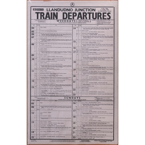 324 - Double royal posters, INTERCITY NORTH WALES COAST EXPRESS 1989, VISIT TALYLLYN RAILWAY, Eric Bottoml... 