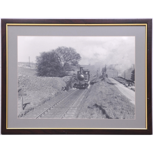 326 - Framed photographs, BALLACHULISH STATION, CROMFORD AND HIGH PEAK, DORNOCH STATION, NARROW GAUGE VIEW... 