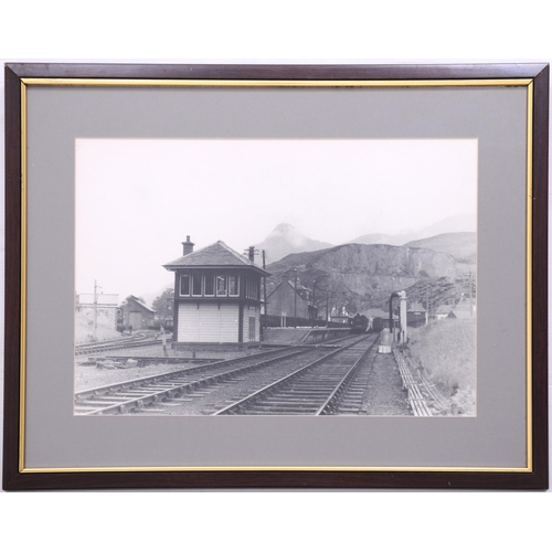 326 - Framed photographs, BALLACHULISH STATION, CROMFORD AND HIGH PEAK, DORNOCH STATION, NARROW GAUGE VIEW... 