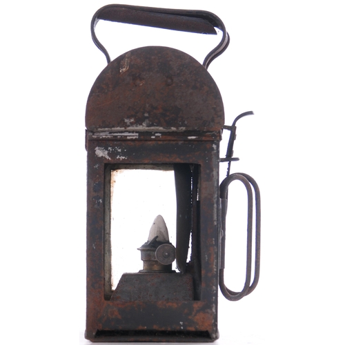 335 - LMS inspection lamp, with interior fittings, one side glass absent, otherwise original condition. Al... 