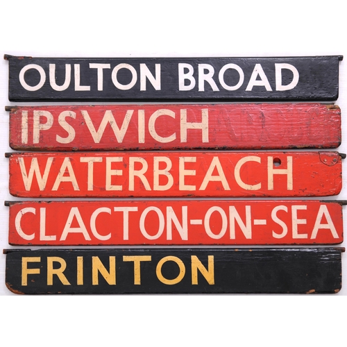 361 - Liverpool Street departure indicator boards, OULTON BROAD, IPSWICH, FRINTON, CLACTON-ON-SEA, WATERBE... 