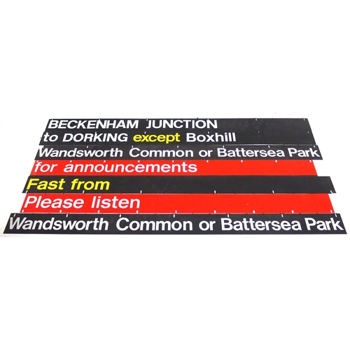 411 - Quantity of plastic station destination strips from the train destination board. (C2) (Dispatch by M... 