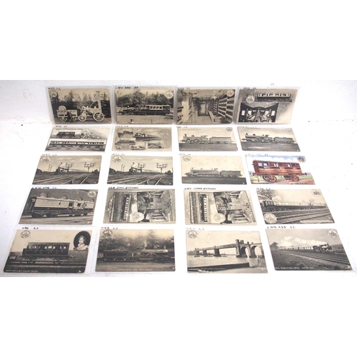 438 - Collection on LNWR official postcards in plastic sleeves (photographic box full) all appear to be in... 