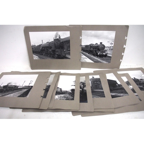 461 - Selection of large format B&W original photographs mounted on card, BR(W), BR(M) noted, good quality... 