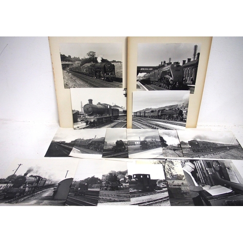 461 - Selection of large format B&W original photographs mounted on card, BR(W), BR(M) noted, good quality... 