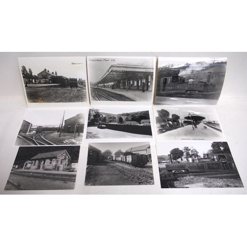 5 - Selection of postcard & larger format B&W prints of the Lynton & Barnstaple Railway. (C2) (Dispatch ... 