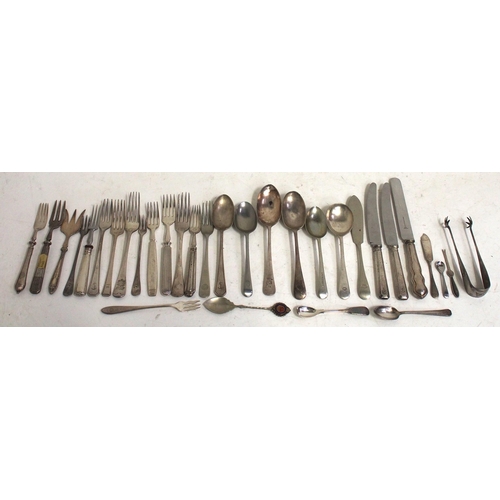 527 - Miscellaneous plated table cutlery mainly shipping Waverley Hotel, Grand Hotel Lowestoft, Eastern Co... 