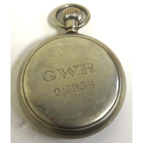 554 - Brecon & Merthyr Rly carriage key (prominently stamped). LNW & unmarked same, GWR pocket watch by Li... 