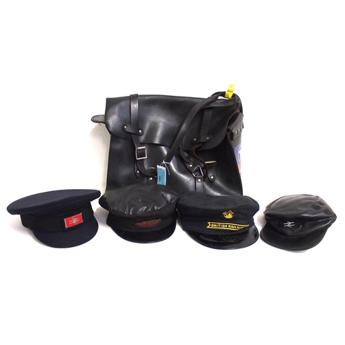 581 - Large selection of BR uniform some in packaging including shirts, Guard's leather bag, neck ties, va... 