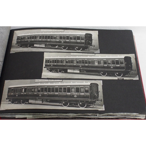 658 - Four photographic albums containing B&W photographs covering CLC, Midland, SR, GWR, Ffestiniog & Sco... 